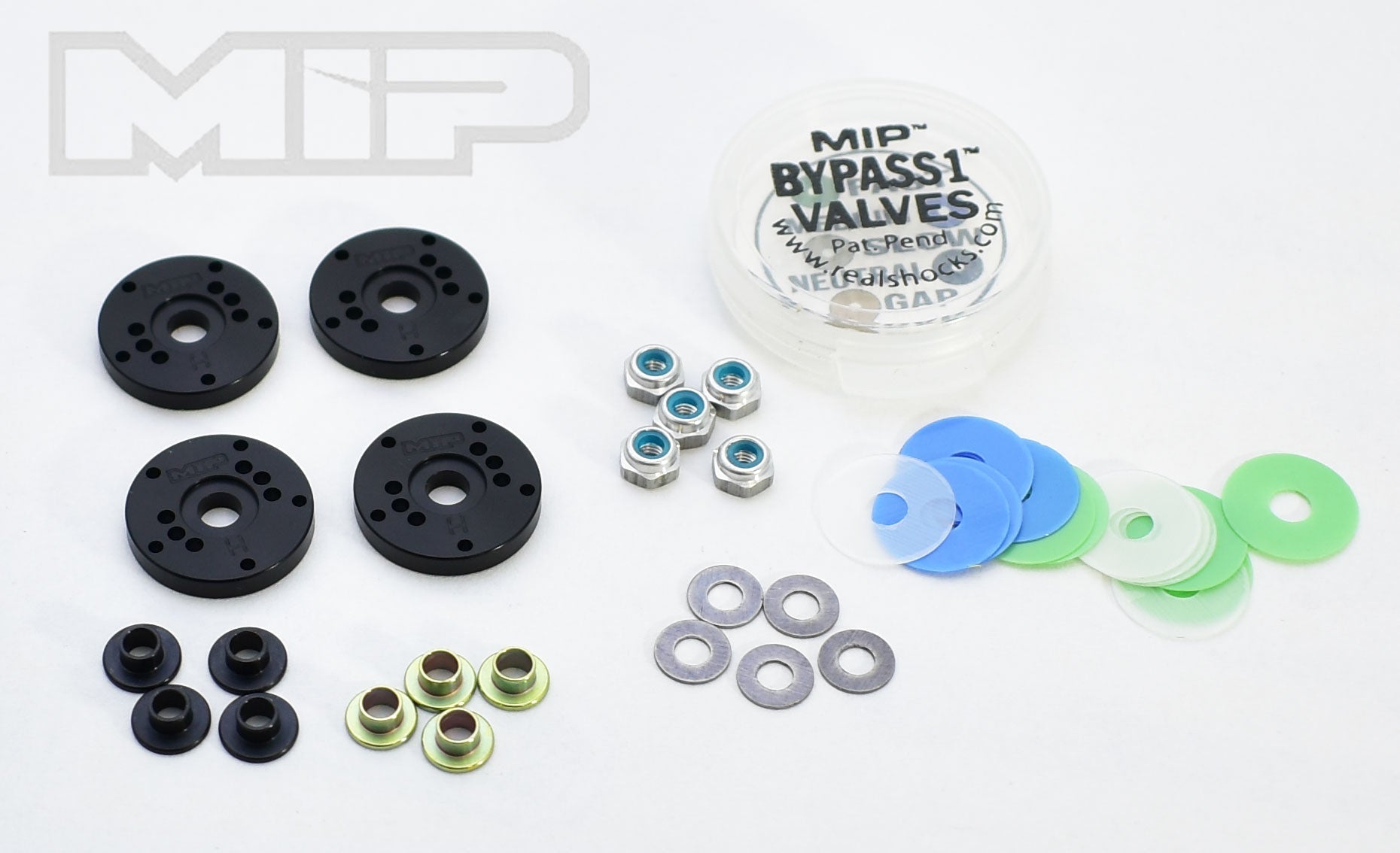 MIP - #23405 - MIP Bypass1™ Hi-Flow Piston Kit, 5-Hole x 1.3mm, 1/8th Scale