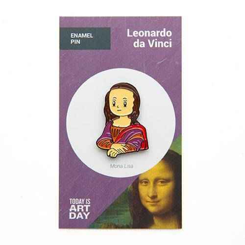 Mona Lisa Enamel Pin - Today is Art Day Main image