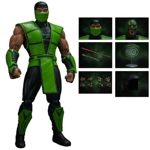 Mortal Kombat Reptile 1:12 Scale Action Figure - Collectors World Toys Hover Image
