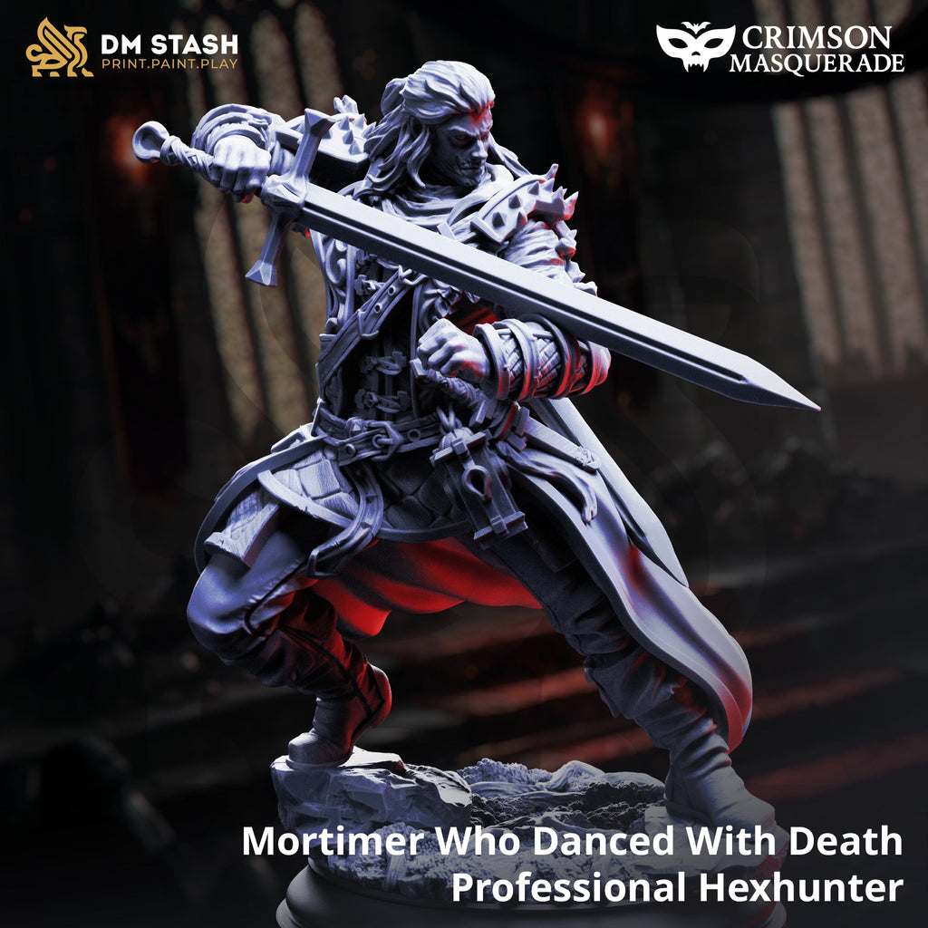 Mortimer "Who Danced With Death", Professional Hexhunter (Male Human Fighter)
