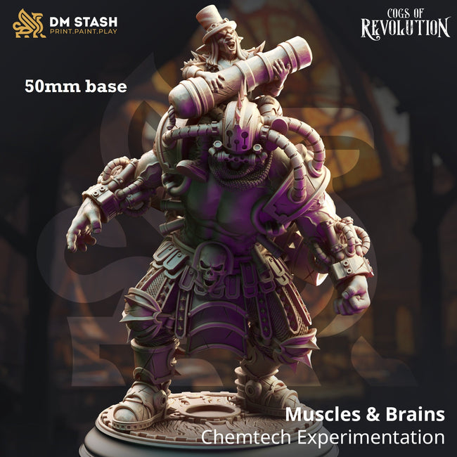 Muscles & Brains, Chemtech Experimentation (Goblin Artificer on Steampunk Abomination Mount) Hover Image