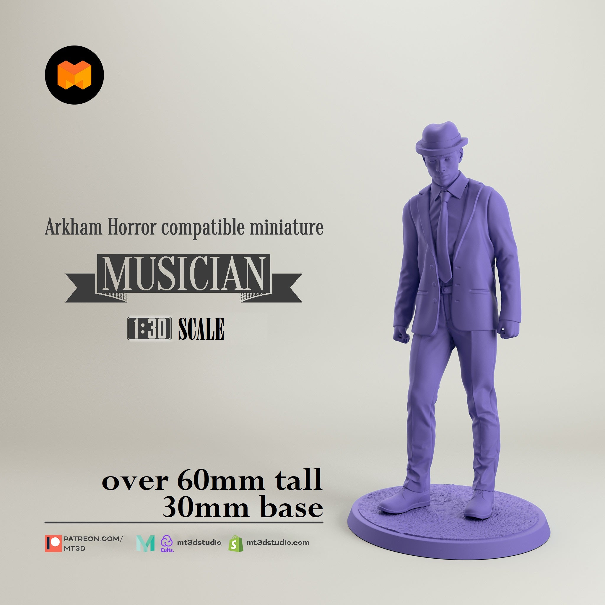 Arkham Compatible Investigator: The Musician (Jim Culver) Main image