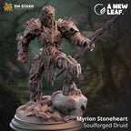 Myrion Stoneheart, Soulforged Druid (Male Warforged Druid)