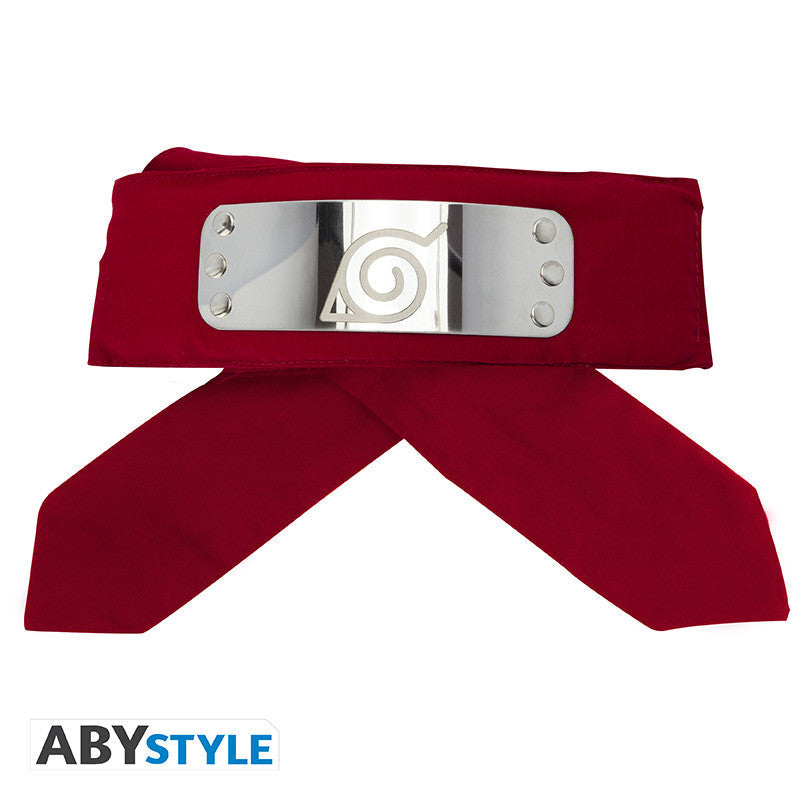 NARUTO SHIPPUDEN Headband Red Konoha Adult size Main image