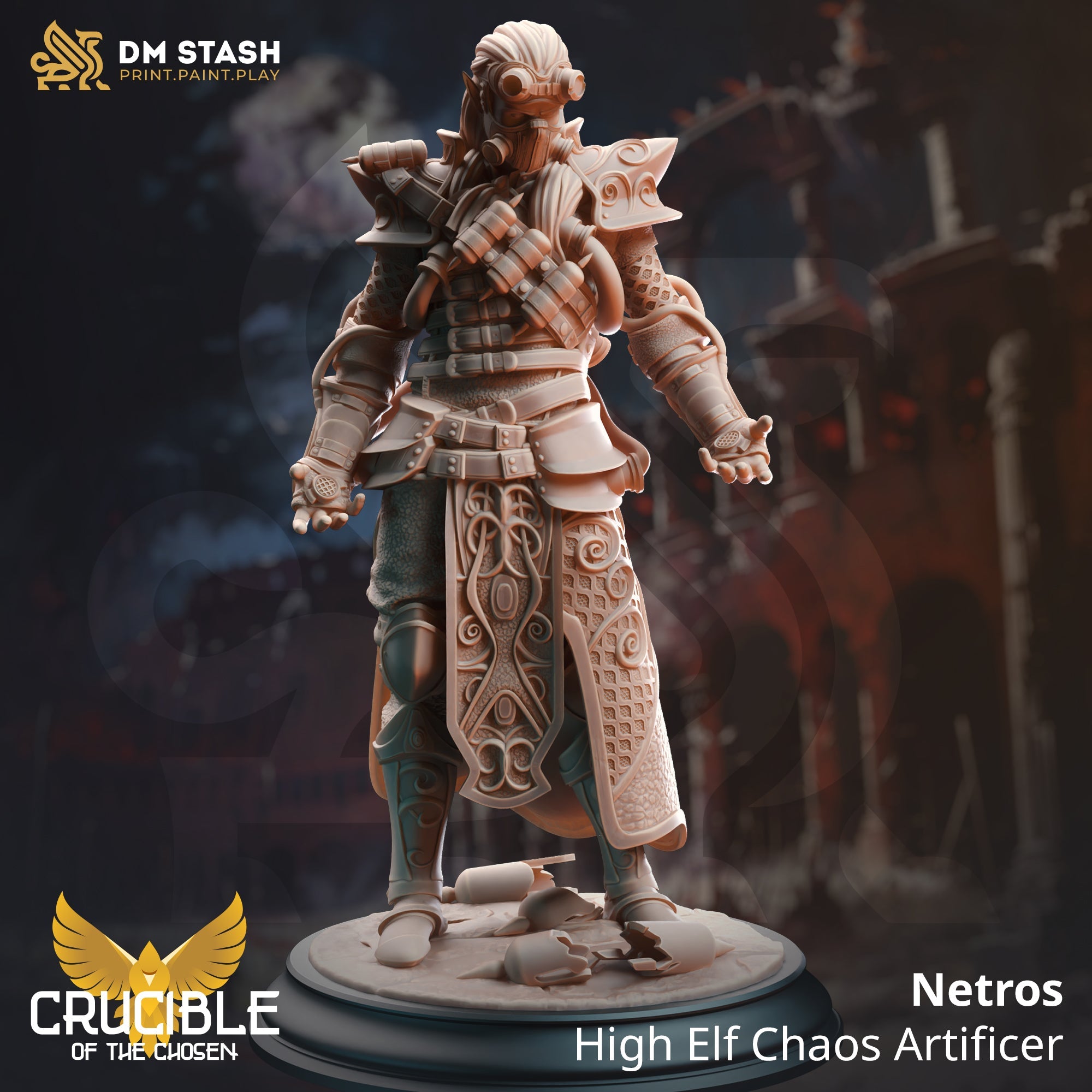 Netros, High Elf Chaos Artificer (Male Elf Artificer) Main image