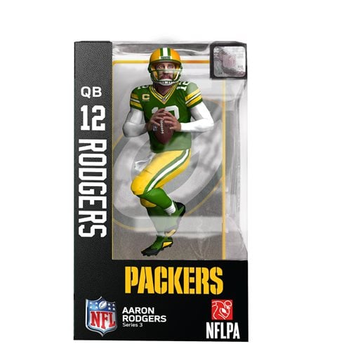 NFL Series 3 Green Bay Packers Aaron Rodgers Action Figure (Regular) Main image