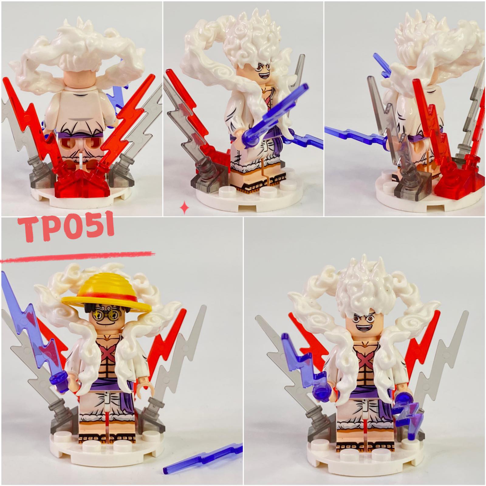 Straw Hat Pirate Captain Custom Minifig Main image
