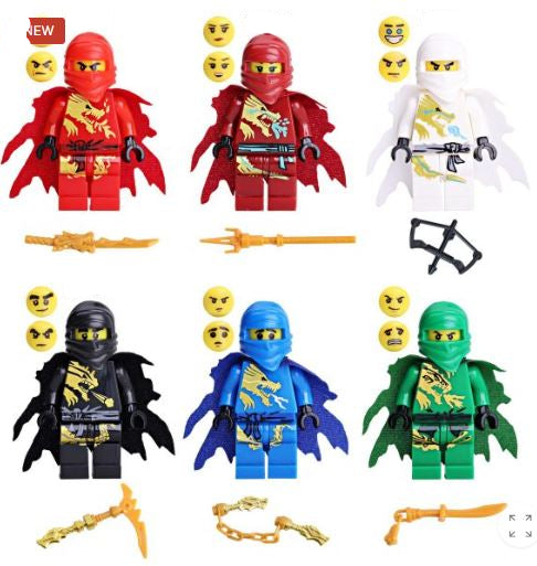 Elemental Ninja Warrior Custom Minifig Main image