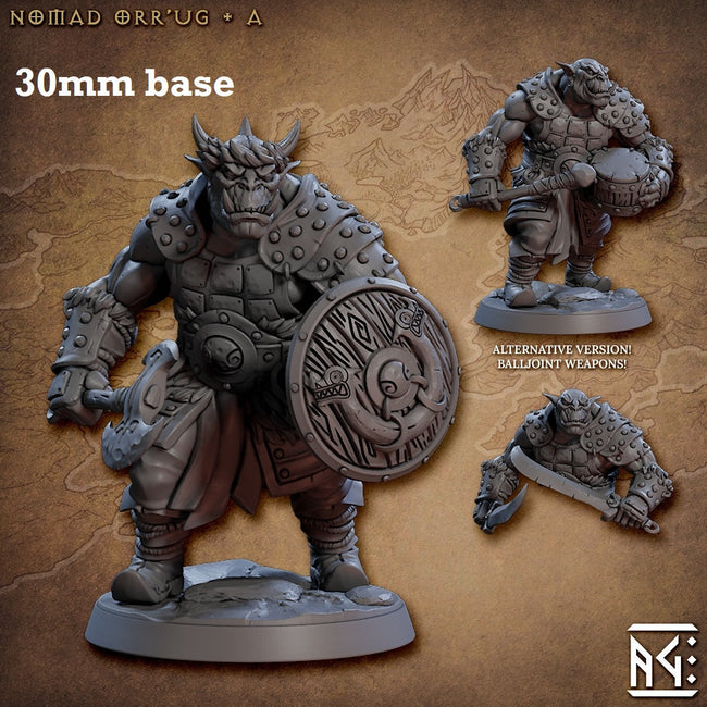 Nomad Orr'ug: Sculpt A (Male Orc Barbarian) - Collectors World Toys Hover Image