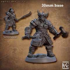 Nomad Orr'ug: Sculpt F (Female Orc Barbarian)