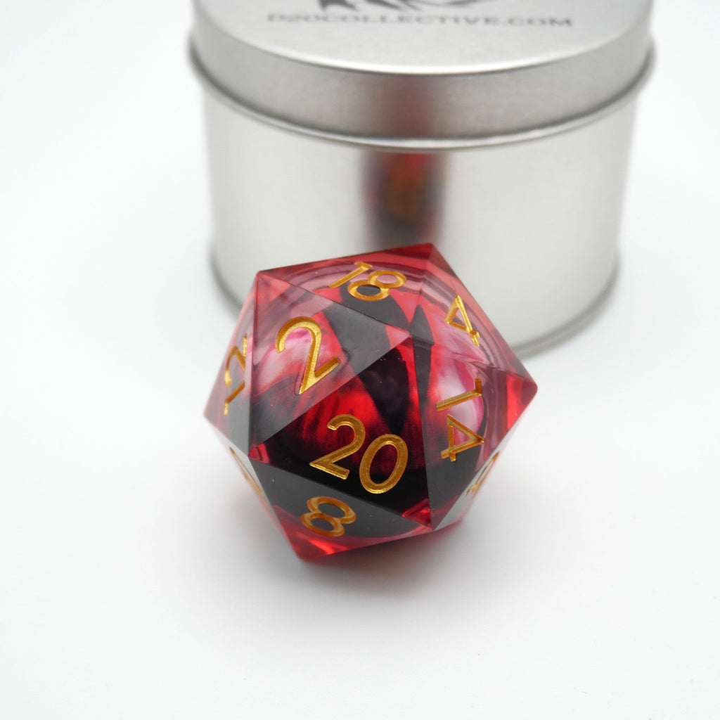 Nosferatu's Eye - Giant D20 Moving Eye DnD Dice | Acrylic RPG Gaming Dice - Collectors World Toys