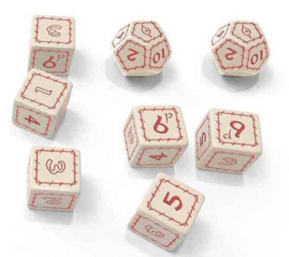 The One Ring White Dice Set Hover Image