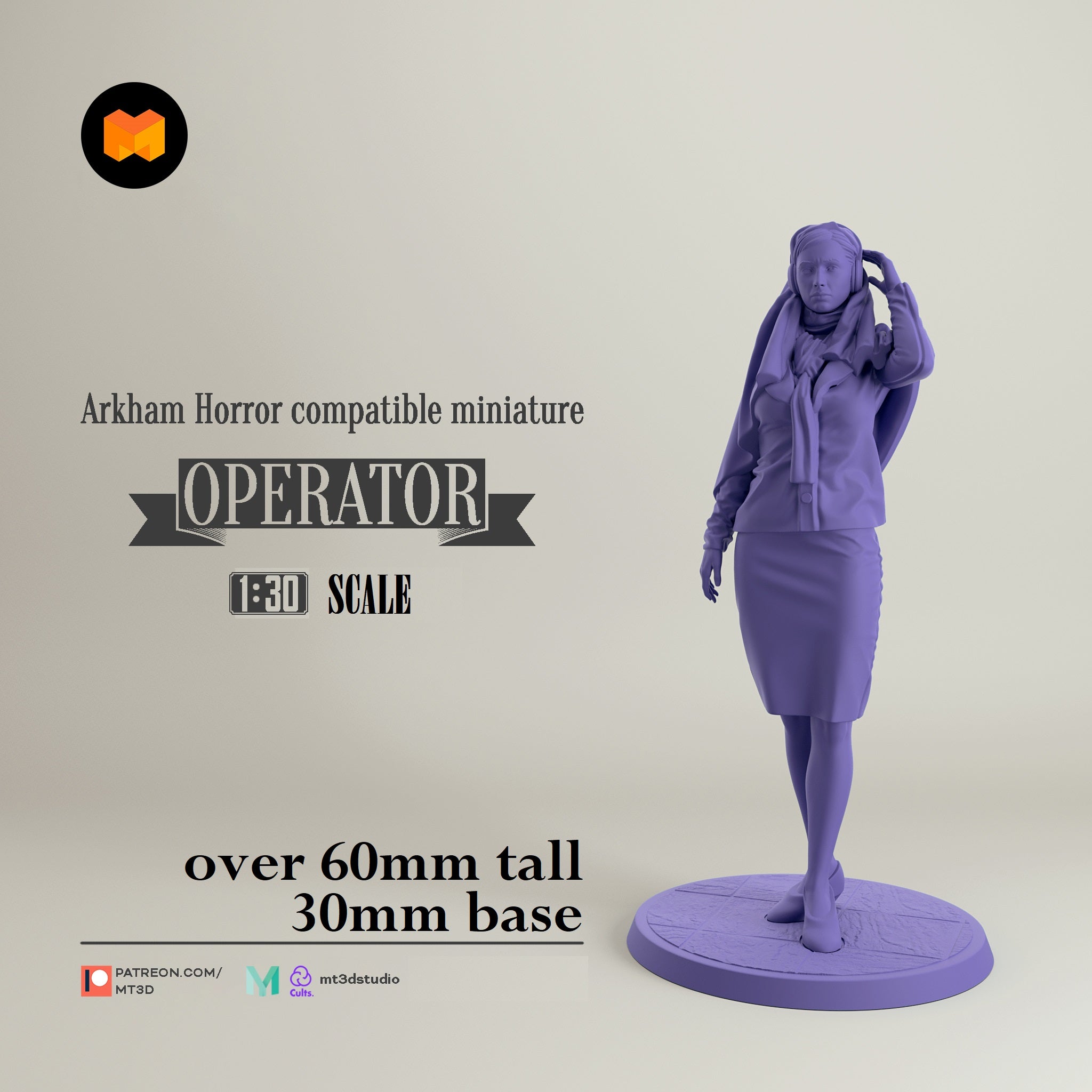 Arkham Compatible Investigator: The Operator (Amina Zidane) Main image