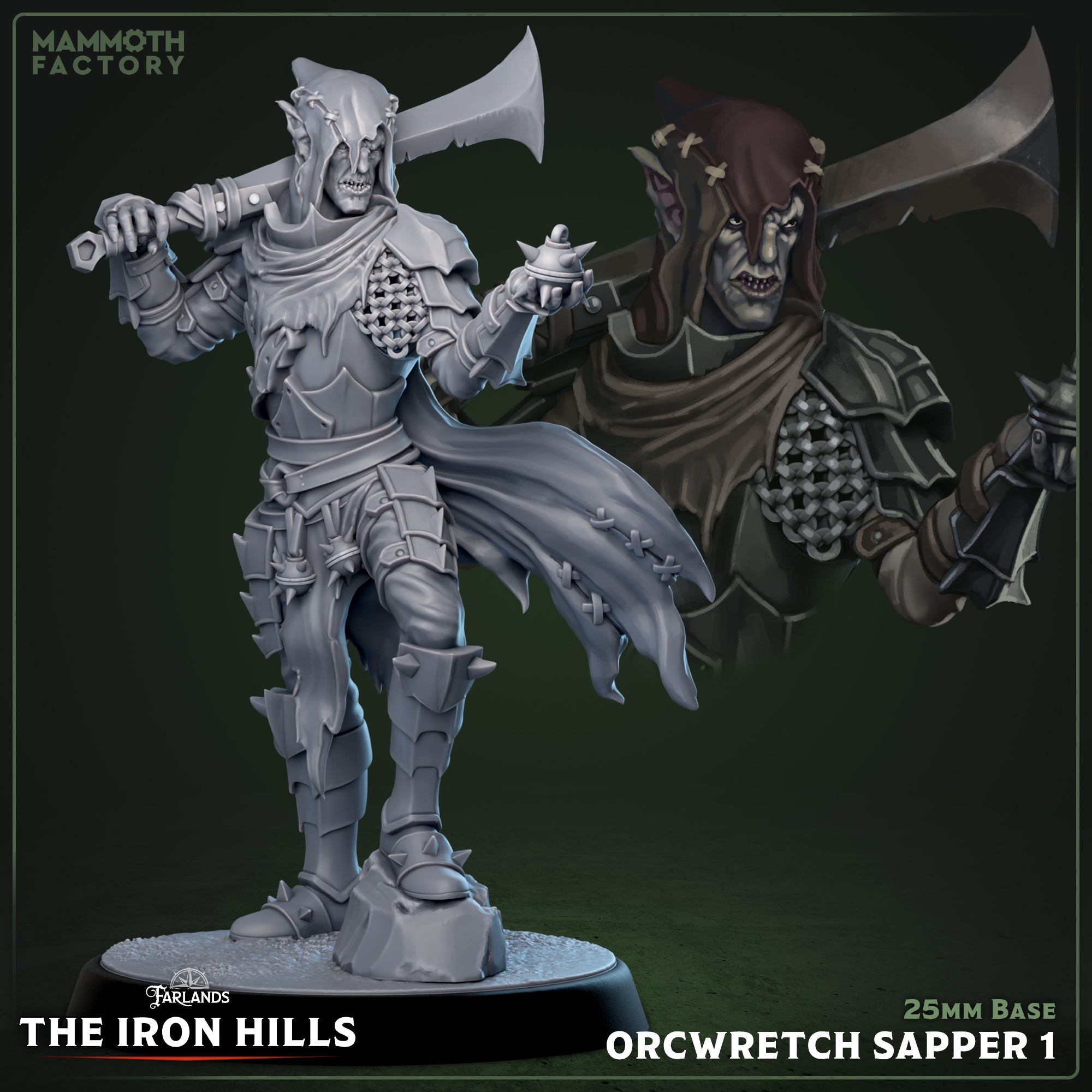 Orcwretch Sapper: Sculpt 1 (Male Orc Demolitionist) Main image