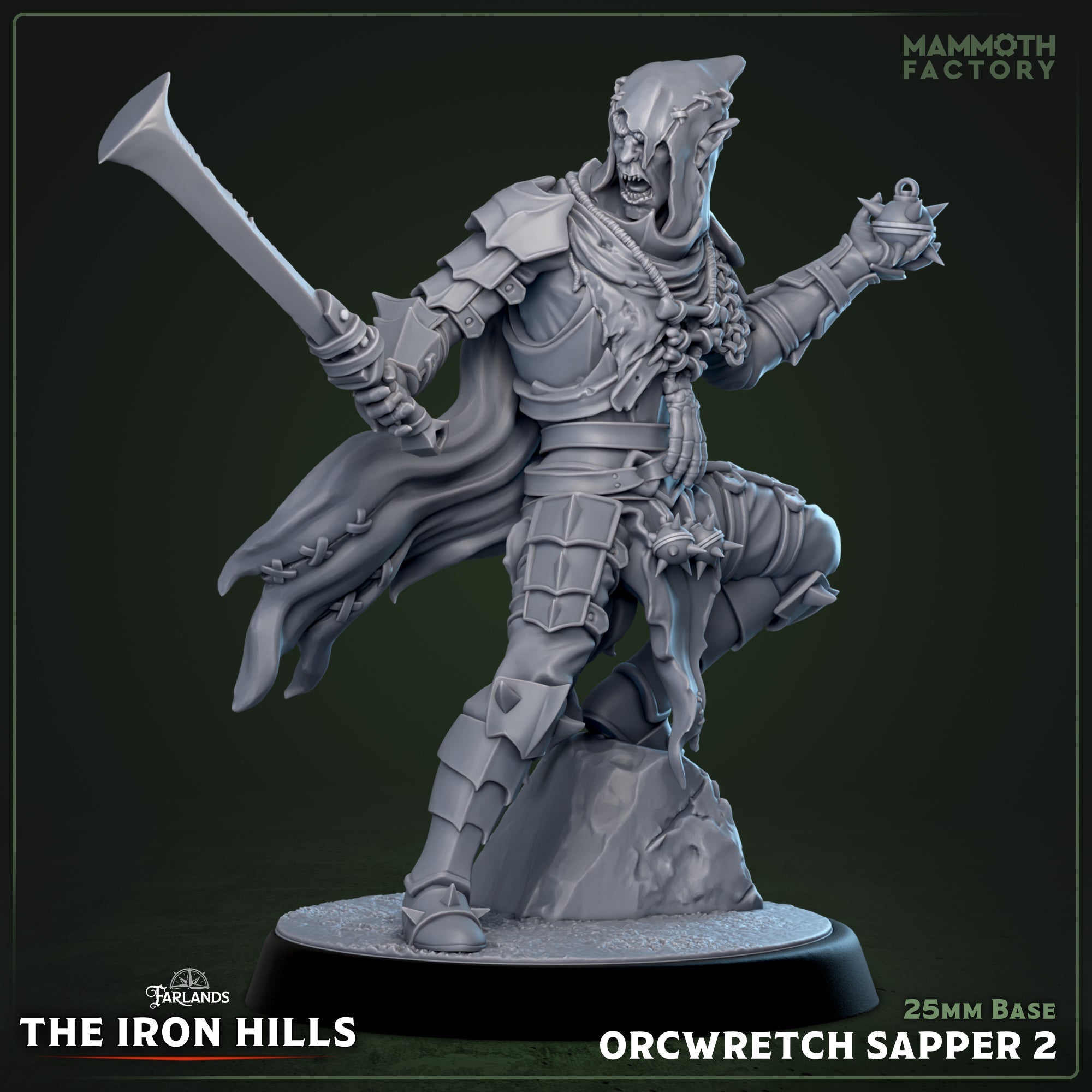 Orcwretch Sapper: Sculpt 2 (Male Orc Demolitionist)