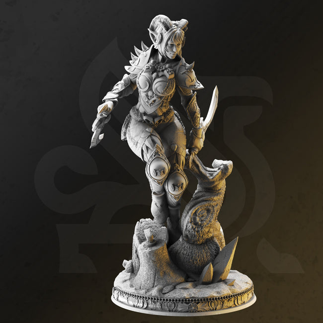 Orlena, Master of Poisoned Talons (Female Tiefling Rogue) Hover Image