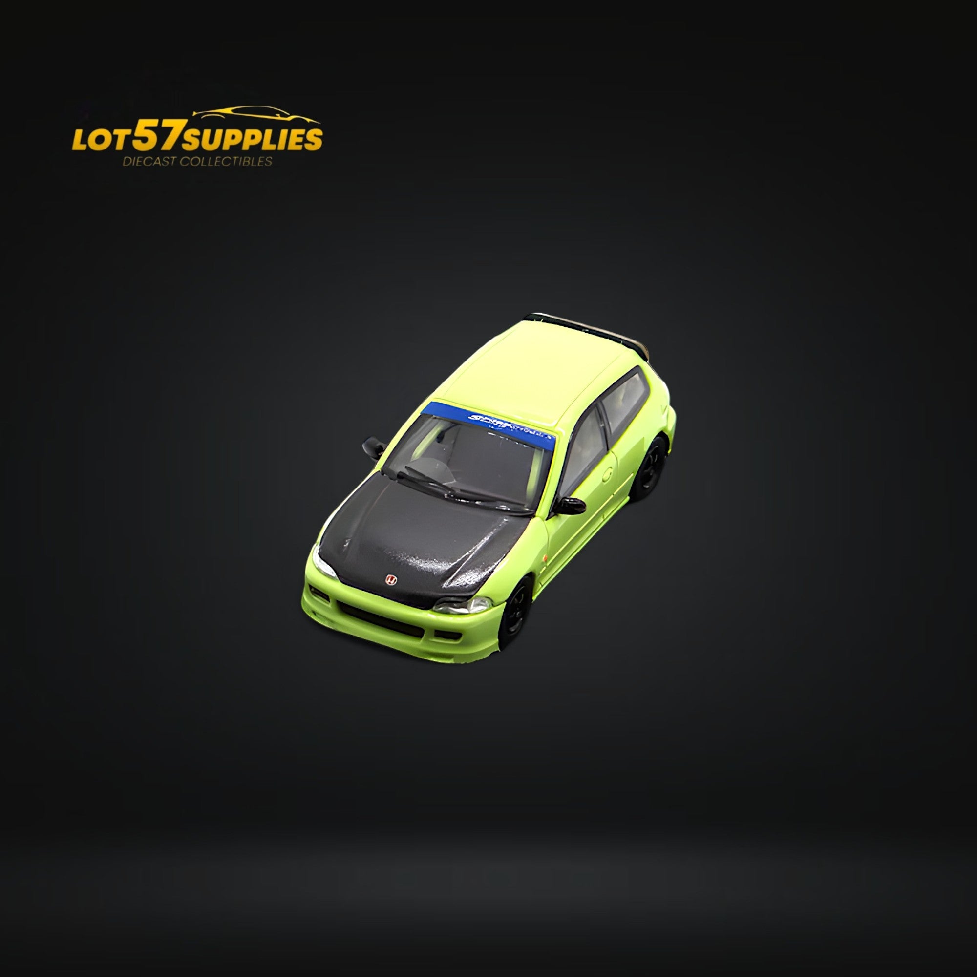 Street Weapon Honda Civic EG6 Thailand Modification Exhibition Spoon Green Livery 1:64 Limited to 400 Pcs - Collectors World Toys