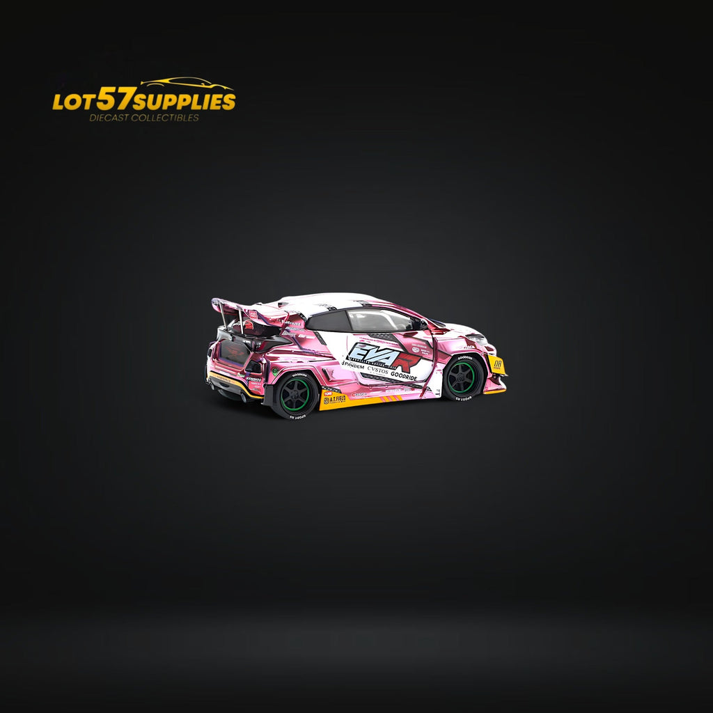 (Pre-Order) PopRace Toyota GR YARIS - Pink EVA RT PRODUCTION MODEL CUSTOM TYPE-08 GOODRIDE 1:64 PR640220
