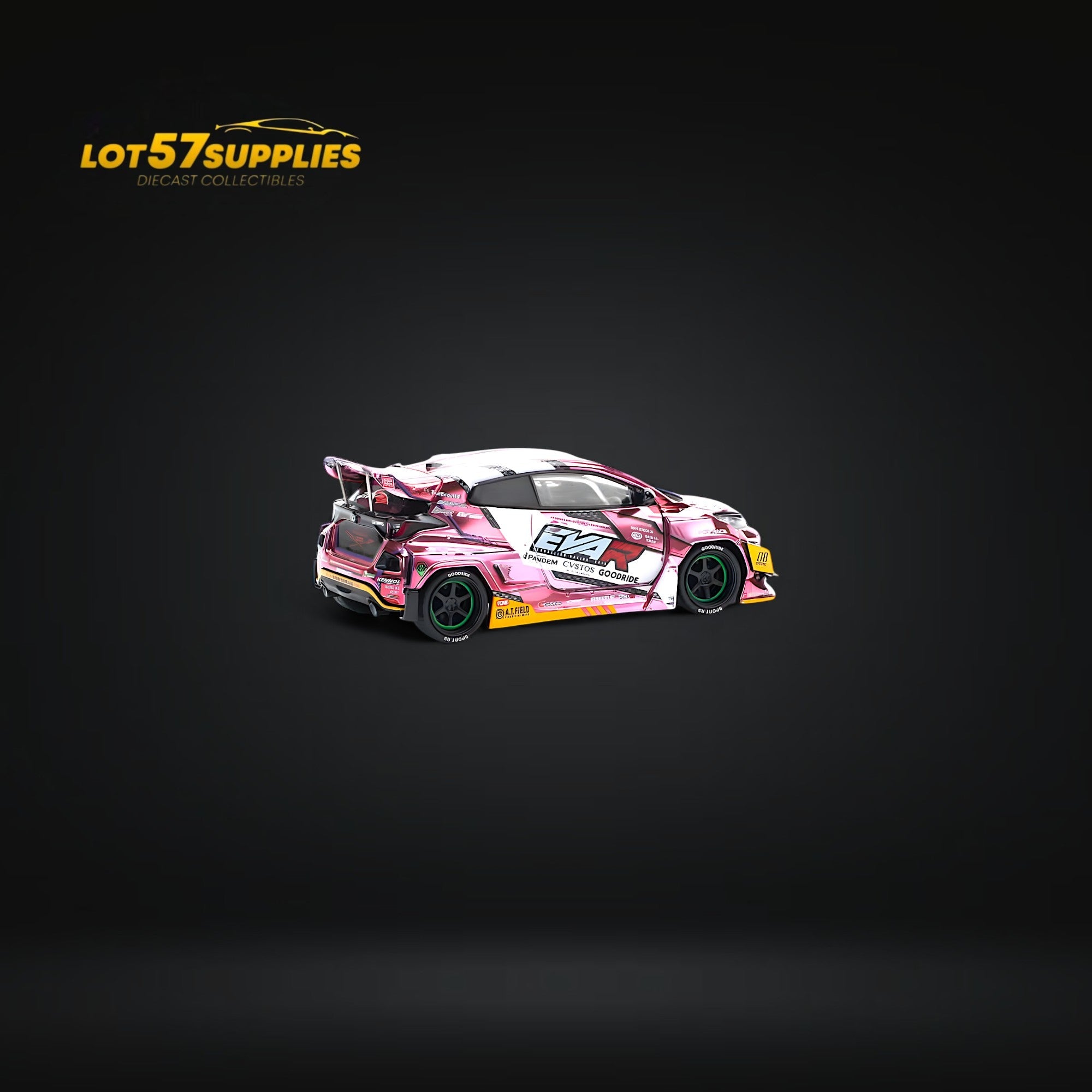 (Pre-Order) PopRace Toyota GR YARIS - Pink EVA RT PRODUCTION MODEL CUSTOM TYPE-08 GOODRIDE 1:64 PR640220
