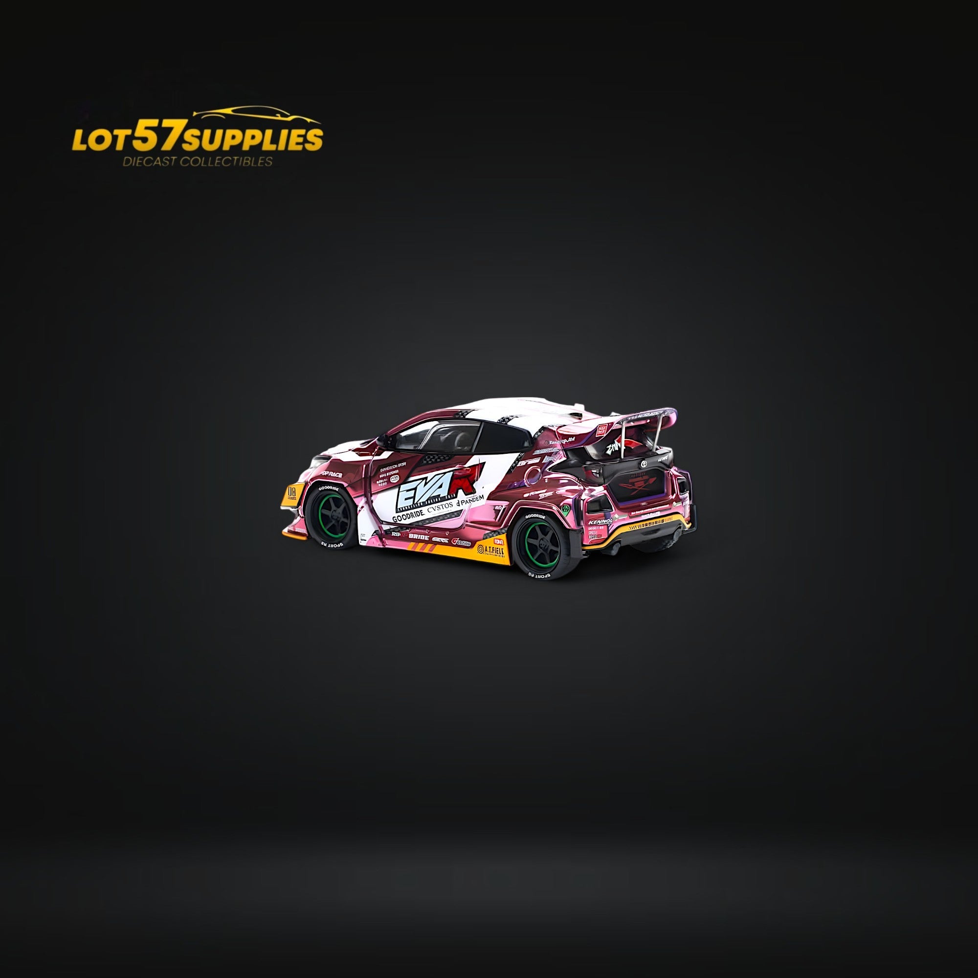 (Pre-Order) PopRace Toyota GR YARIS - Pink EVA RT PRODUCTION MODEL CUSTOM TYPE-08 GOODRIDE 1:64 PR640220