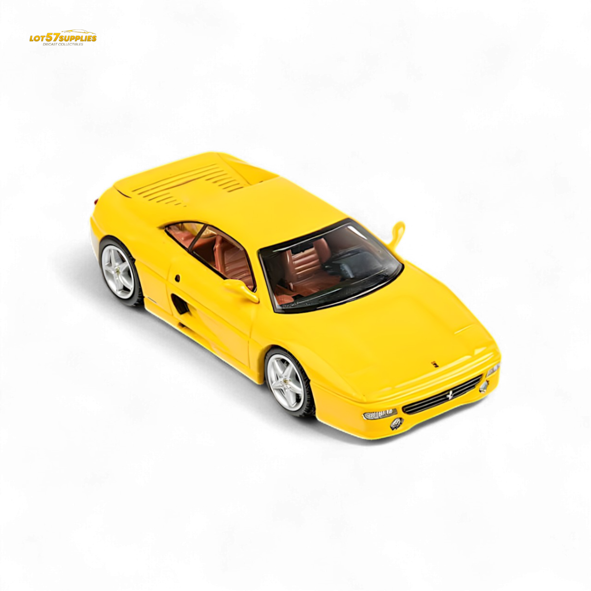 TPC F355 challenge Diecast Model in Modena Yellow 1:64 - Collectors World Toys