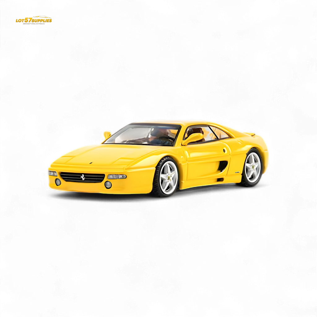TPC F355 challenge Diecast Model in Modena Yellow 1:64 - Collectors World Toys