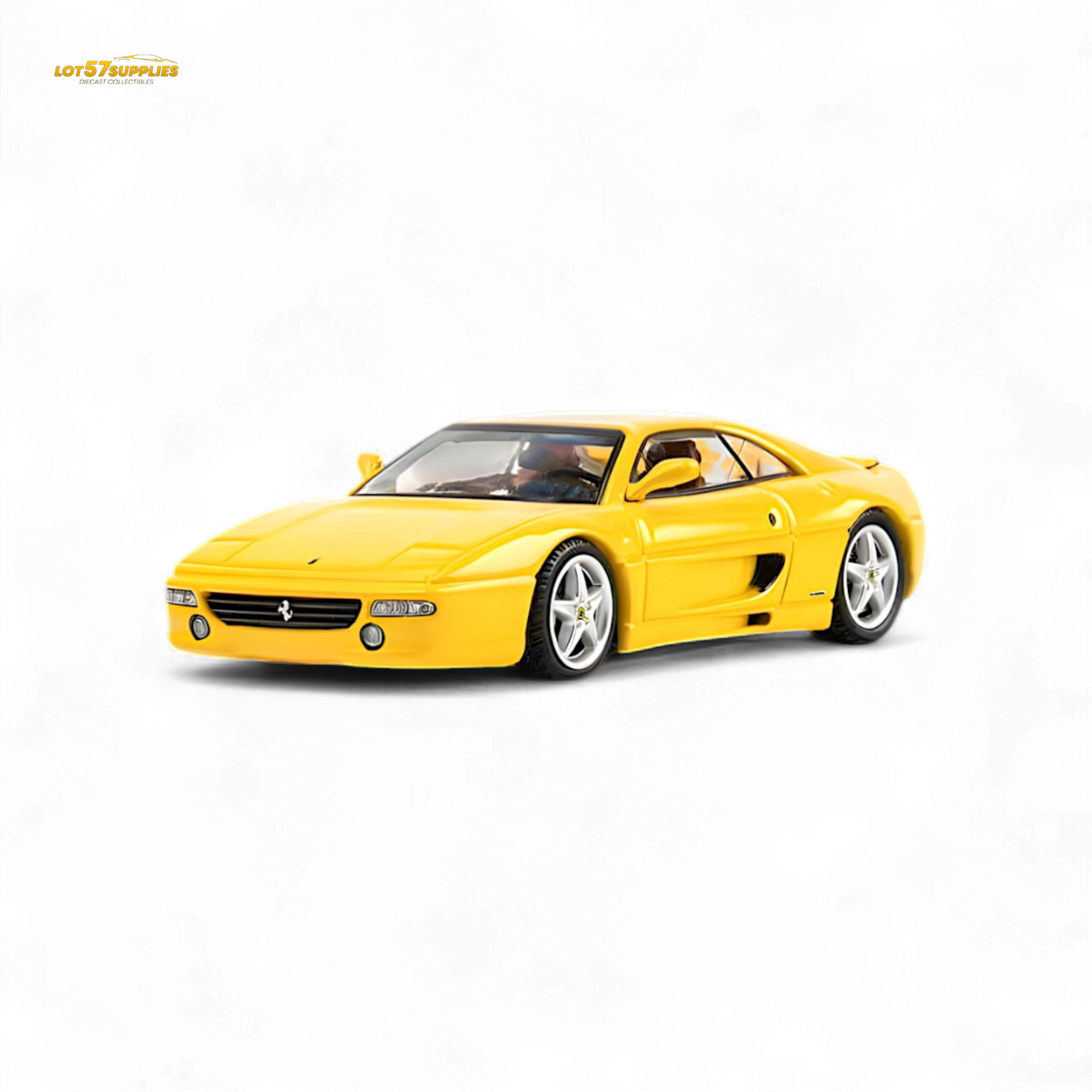 TPC F355 challenge Diecast Model in Modena Yellow 1:64