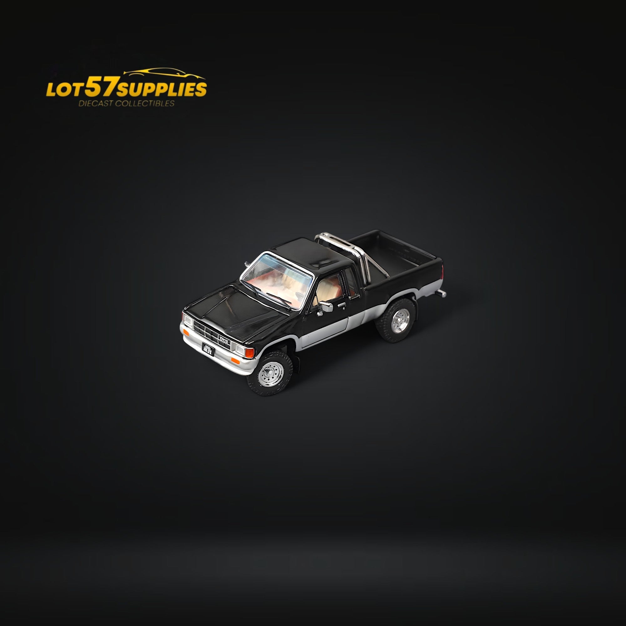 (Pre-Order) GCD Toyota Hilax SR5 in Black silver 1:64 KS-062-515 - Collectors World Toys