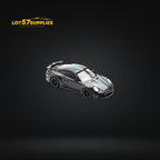 (Pre-Order) PopRace Porsche 992 Stinger GTR Carbon Edition - Carbon Grey Blue Line 1:64