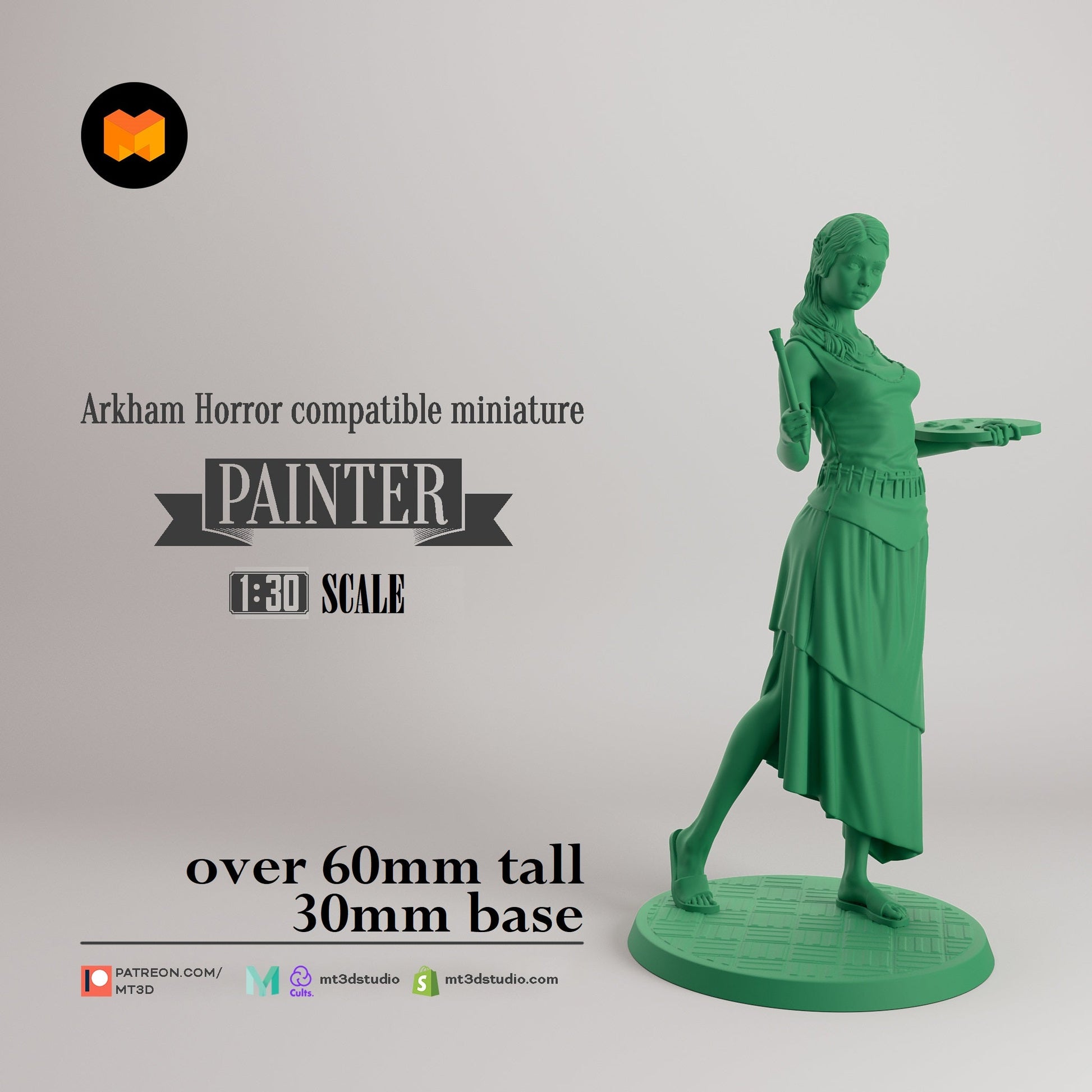 Arkham Compatible Investigator: The Painter (Sefina Rousseau)