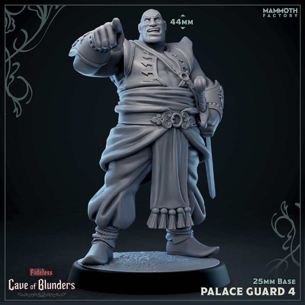 Palace Guard with Scimitar: Sculpt 4 (Male Human Fighter) -