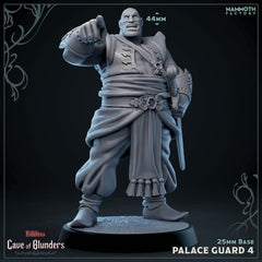 Palace Guard with Scimitar: Sculpt 4 (Male Human Fighter)