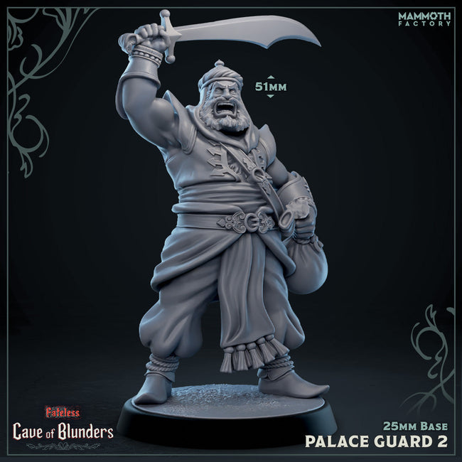 Palace Guard with Scimitar: Sculpt 2 (Male Human Fighter) Hover Image