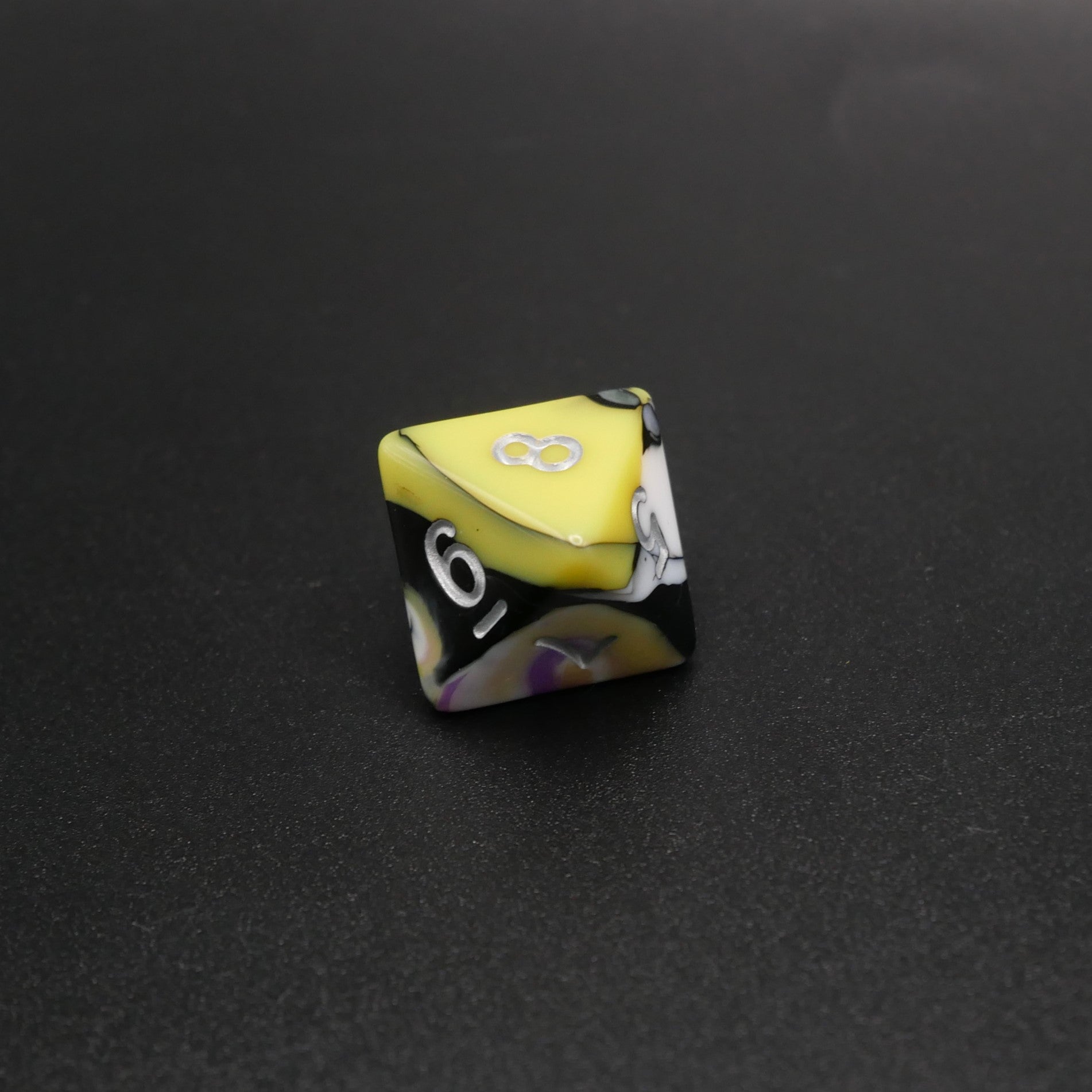 Panic Abstraction - 7 Piece DnD Dice Set | Acrylic RPG Gaming Dice - Collectors World Toys