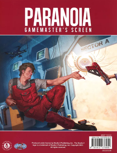 Paranoia Gamemaster's Screen - Collectors World Toys