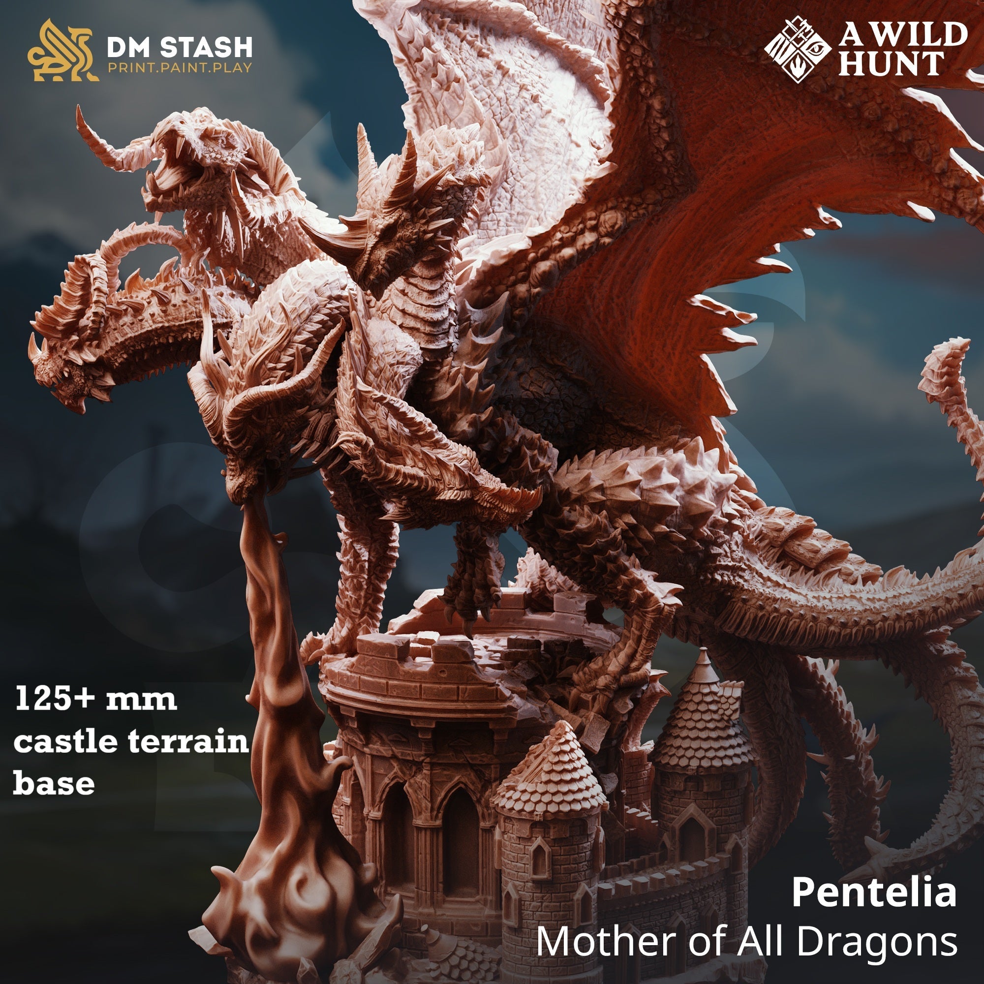 Pentelia, Mother of All Dragons (Five-Headed Chromatic Dragon Epic Boss) Main image