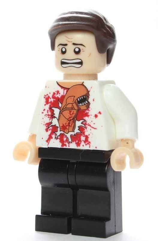 Kane Space Victim Custom Minifig – Sci-Fi Chest Parasite Scene Hover Image