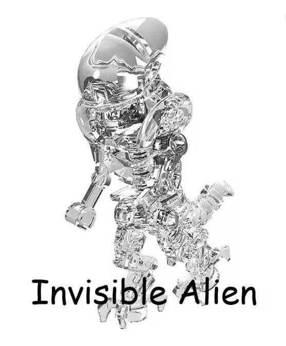 Invisible Alien Xenomorph Custom Minifig