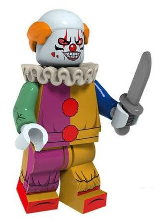 Clown Custom Minifig– Colorful Circus Trickster or Creepy Villain - Collectors World Toys