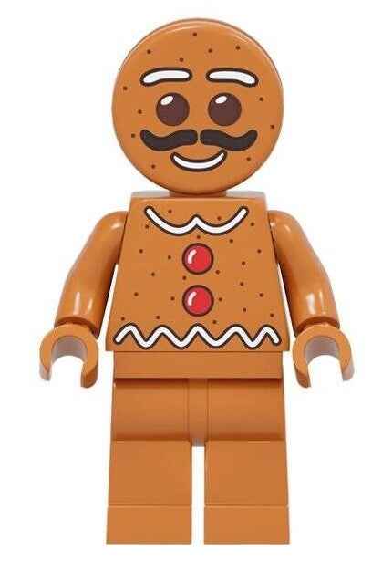 Gingerbread Couple Custom Minifig Set – Sweet Holiday Duo Hover Image