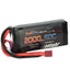 2000mAh 7.4V 50C 2S LiPo Battery w/ Hardwired T-Plug