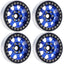 B1 Aluminum 1.9 Beadlock Wheels 9mm Hubs, Blue, for
