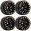 1.0" Z1 Brass Beadlock Crawler Wheels, for 1/24 Axial  SCX24