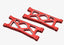 Aluminum REar Lower Arms, Red, for Arrma Grom