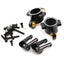 Aluminum HD Front Hub Set, Black, for Kyosho Fazer / Mad