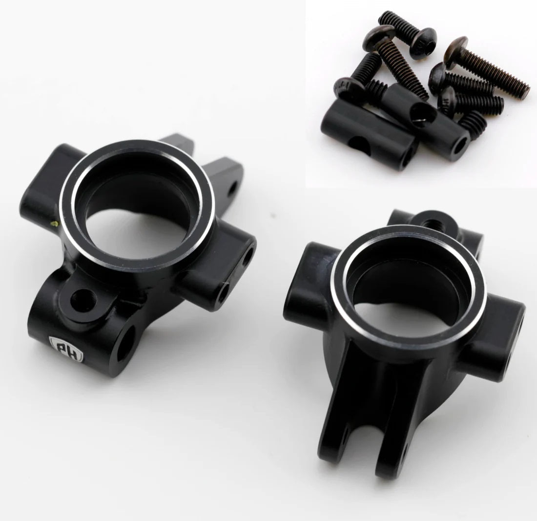 Aluminum HD Rear Hub Set, Black, for Kyosho Fazer / Mad