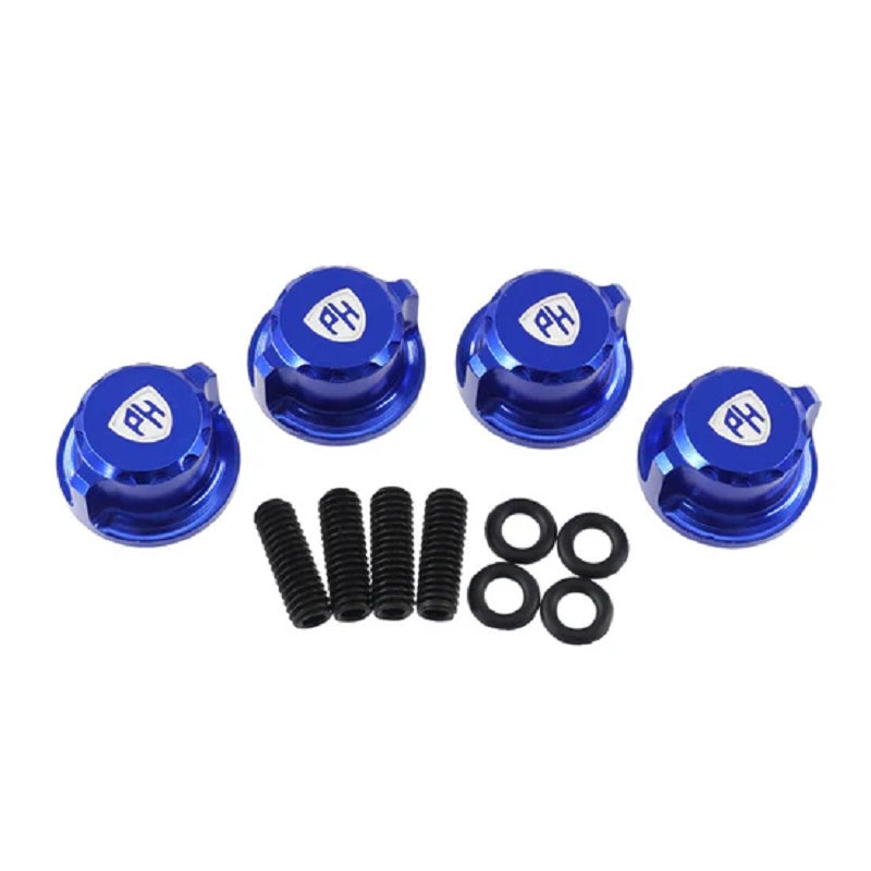 Aluminum Body Mount Thumb Screws Nuts, Blue, for Traxxas