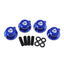 Aluminum Body Mount Thumb Screws Nuts, Blue, for Traxxas