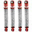 Aluminum 54mm Long Travel Shocks 1/24, Red, for Axial