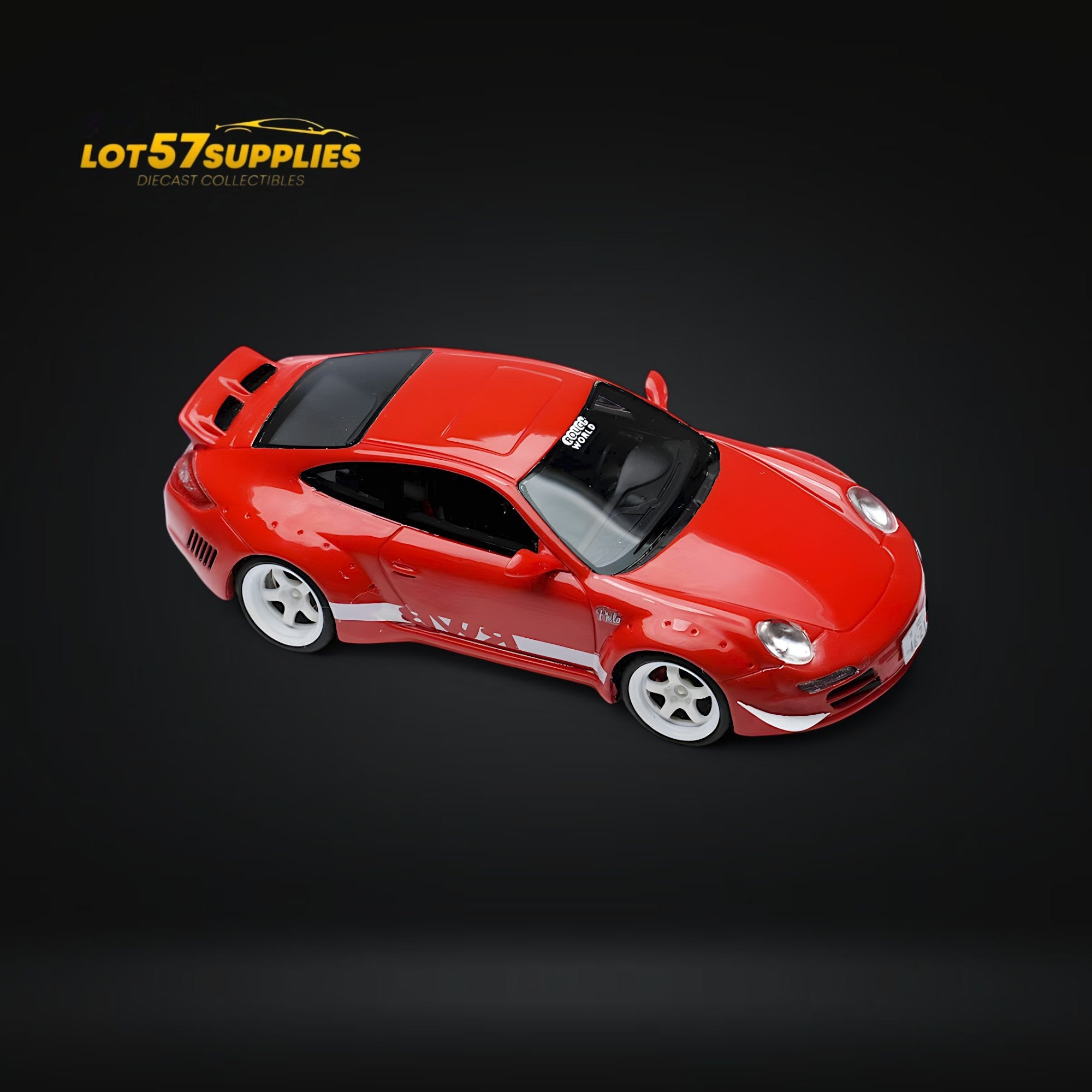 RWB Porsche RWB 997 PHILADELPHIA Racing Style 1:64 Resin - Collectors World Toys